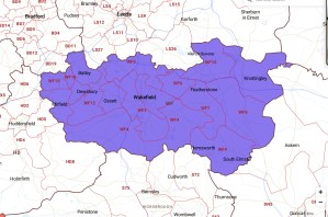 Map of Wakefield