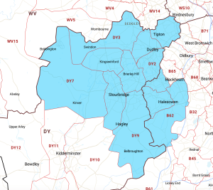 Map of Stourbridge