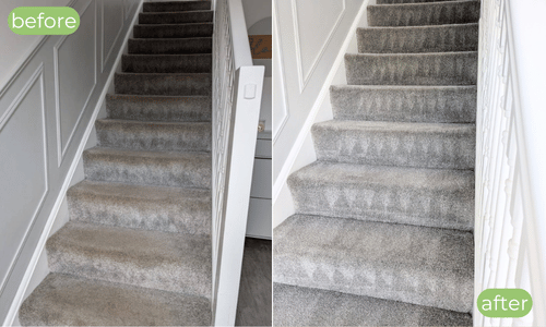 Before and After Carpet Cleaning