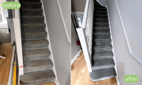 carpet cleaning Bearsted stairs