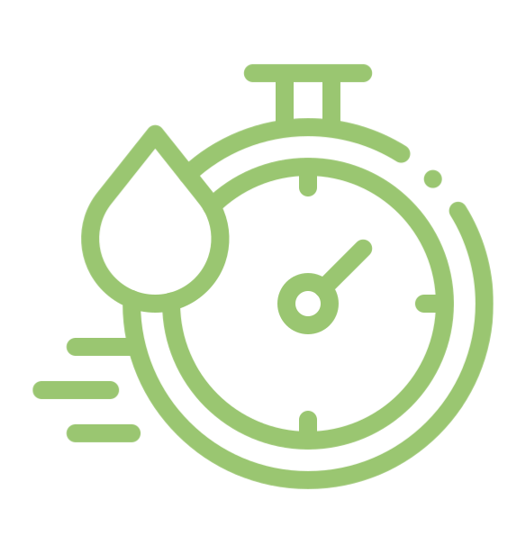 A stopwatch featuring a drop of water on it.