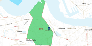 Map of Ebbsfleet Map of Ebbsfleet
