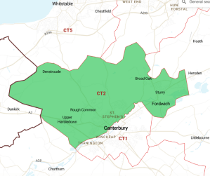 Postcode area Fordwich  300x251