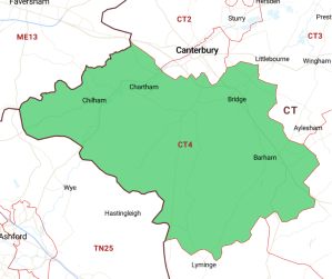 Postcode area chartham 300x251