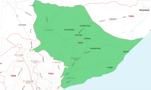 Map of Guestling 300x180