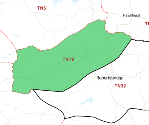 Postcode Burwash Etchingham TN19 300x251