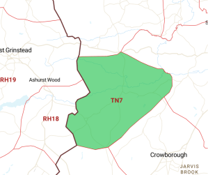 Postcode Hartfield TN7 300x251