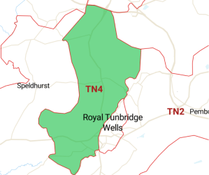 Postcode TN4 Southborough 300x251